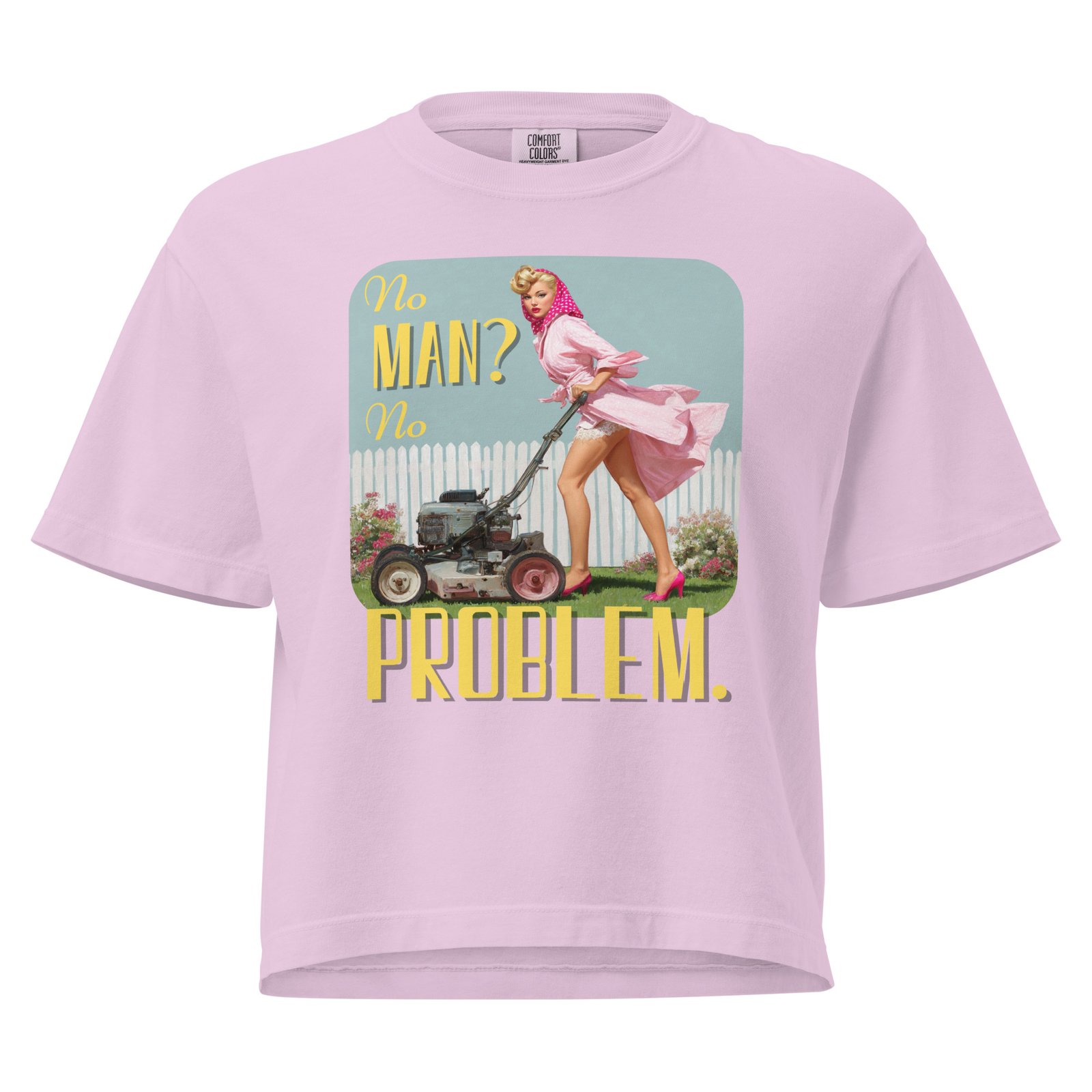 "No Problem" | Women’s | heavyweight boxy tee - Image 9