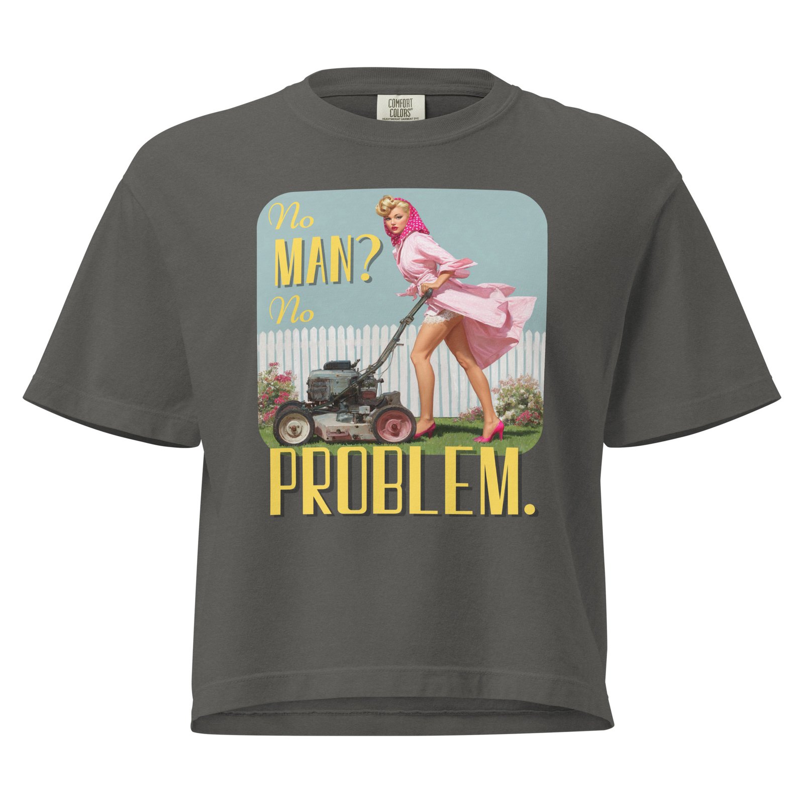 "No Problem" | Women’s | heavyweight boxy tee - Image 5